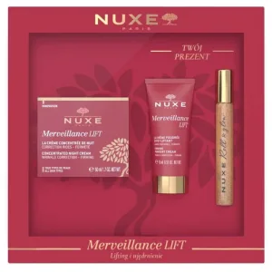Set Nuxe Merveillance Lift, cremă de noapte, 50 ml + cremă de zi, 15 ml + Huile Prodigieuse Or, roll on, 8 ml