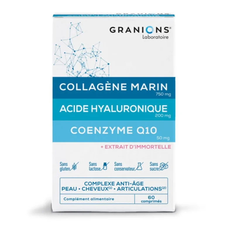 LGN Collagen Marine Acide Hyaluronique Coenzime Q10, 60 comprimate – Granions — preț și oferte