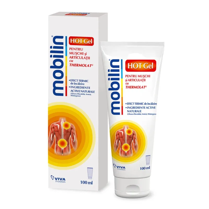 Gel pentru muschi si articulatii, 100 ml, Mobilin Hot — preț și oferte
