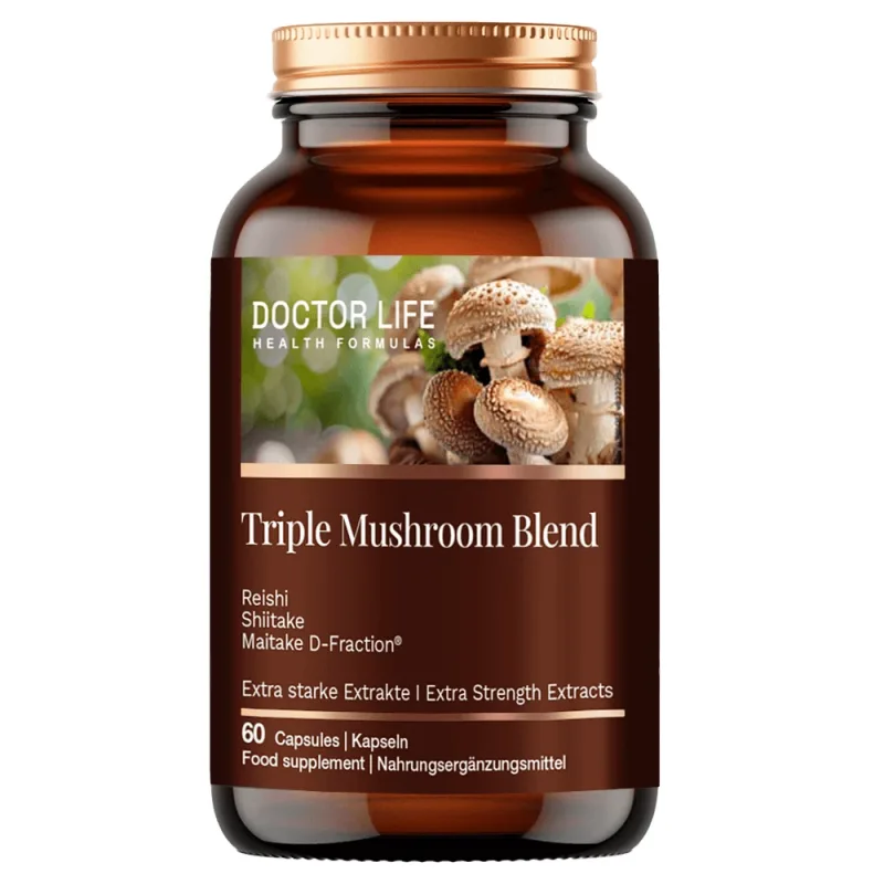 Doctor Life Triple Mushroom Blend, 60 capsule — preț și oferte