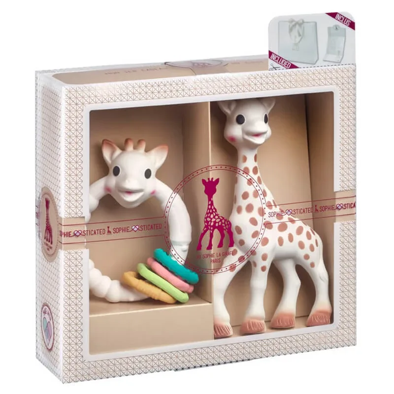 Sophie girafa set, elastic de cauciuc, de la naștere, 1 buc + elastic pe inel, 1 buc — preț și oferte