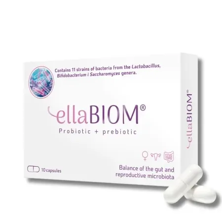 EllaBiom Probiotic + Prebiotic, 10 capsule, Establo Pharma — preț și oferte