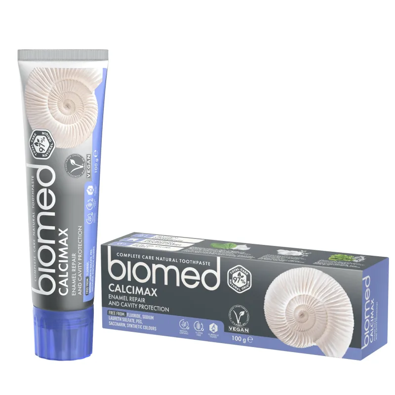 Biomed Calcimax, pastă de dinți de întărire, fără fluor, 100 g — preț și oferte