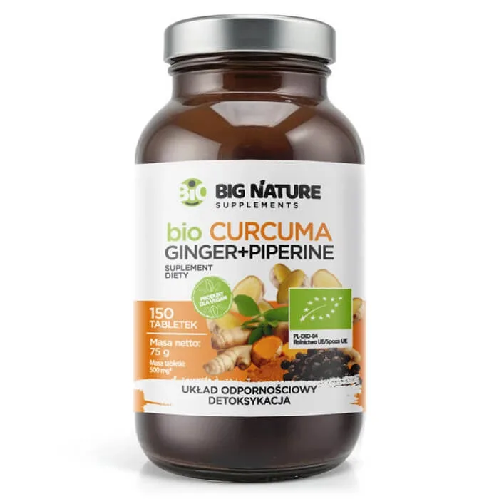 Big Nature Bio Curcuma Ginger + Piperine, 150 comprimate — preț și oferte