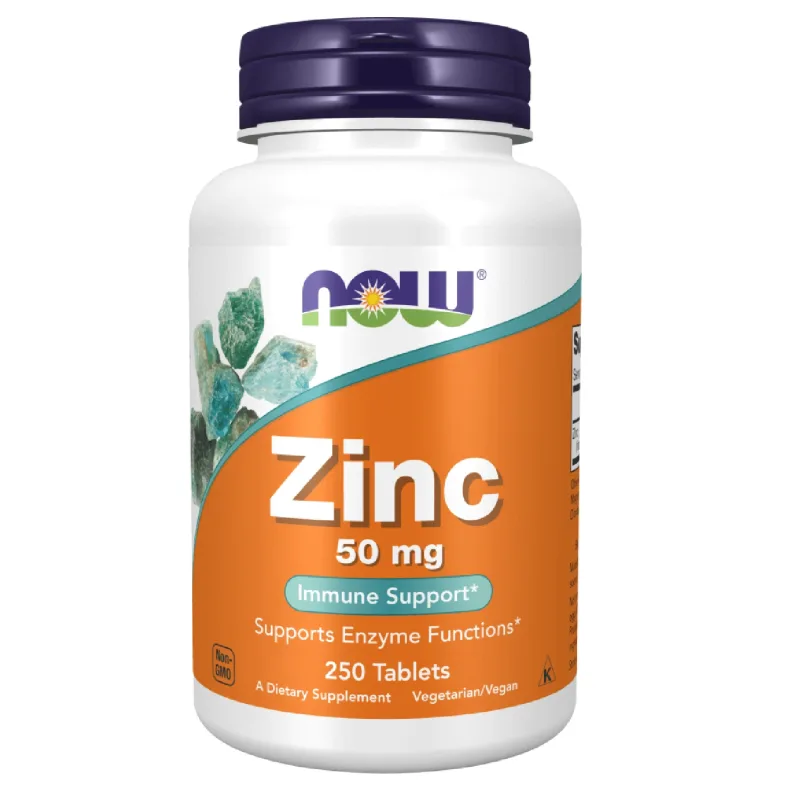 Now Foods Zinc 50 mg, gluconat de zinc, 250 capsule vegane — preț și oferte