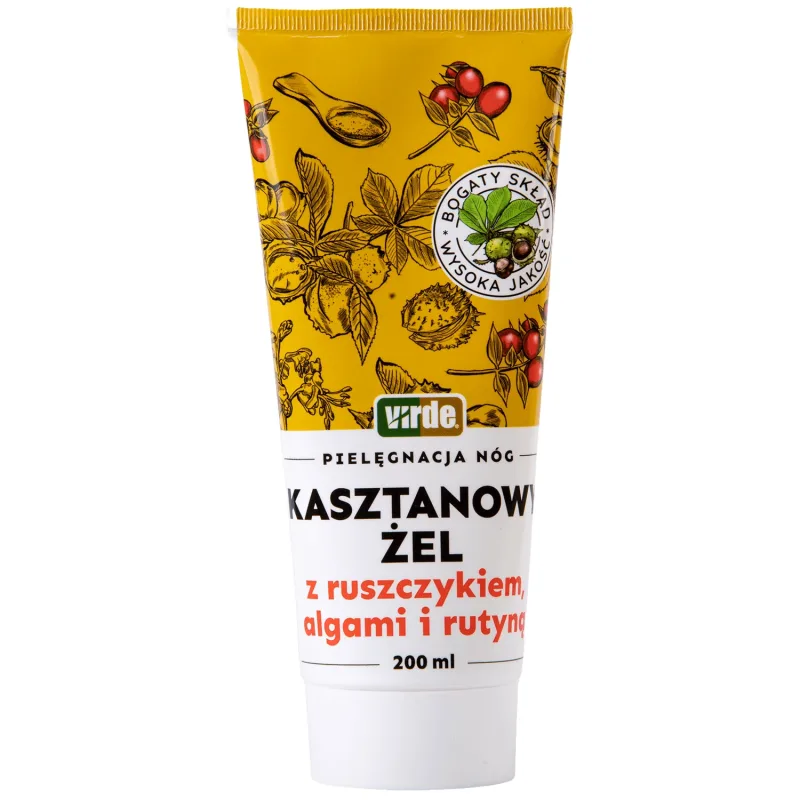 Virde, gel de castane cu ruscus, alge și rutin, 200 ml — preț și oferte