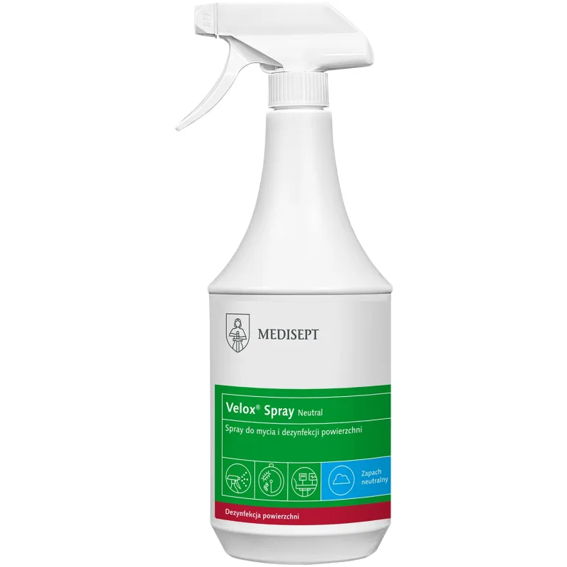 Medisept Velox Spray Neutru, spray pentru curățarea și dezinfectarea suprafețelor, 1 L — preț și oferte