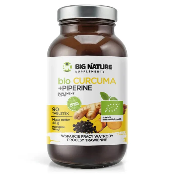 Big Nature Bio Curcuma + Piperine, 90 comprimate — preț și oferte