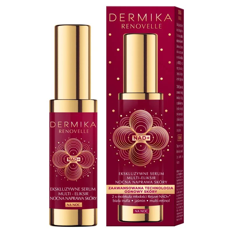 Dermika Renovelle, ser multi-elixir exclusiv pentru repararea nocturnă a pielii, 50 ml — preț și oferte
