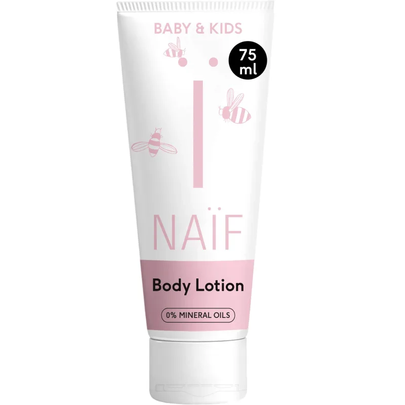 Naif Baby & Kids, lapte de corp hidratant pentru bebeluși și copii din prima zi, 75 ml — preț și oferte