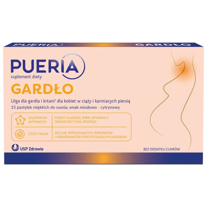Pueria Throat, 15 pastiluțe USP — preț și oferte