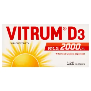 Vitrum D3 Forte, vitamina D 2000 UI, 120 capsule