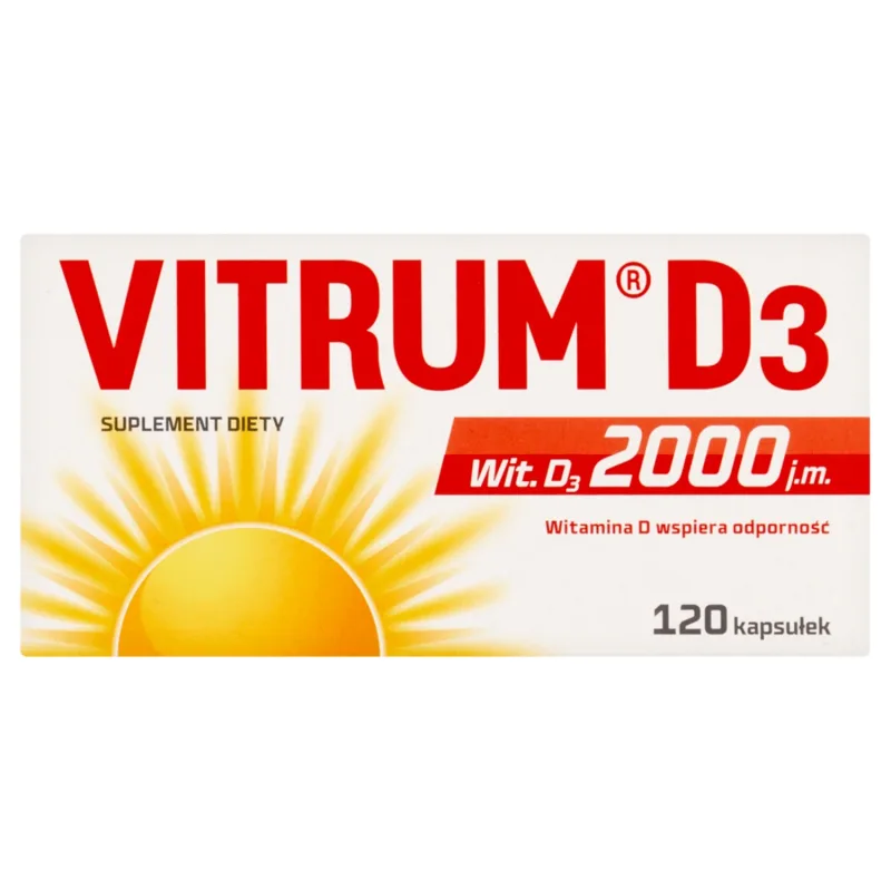 Vitrum D3 Forte, vitamina D 2000 UI, 120 capsule — preț și oferte