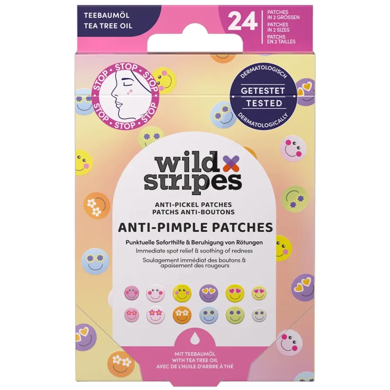 Wild Stripes Patch-uri anti-imperfecțiuni Smile Stop, patch-uri pentru eczeme cu ulei de arbore de ceai, 24 bucăți — preț și oferte