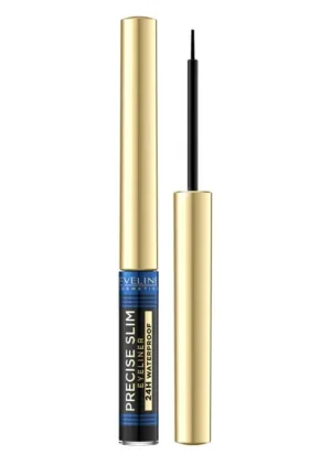 Eveline Cosmetics Precise Slim Eye Liner de lungă durată Vinyl Black, 2 ml