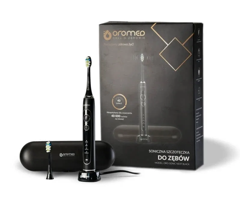 Oromed ORO SONIC NEXT periuță de dinți electrică sonică neagră — preț și oferte