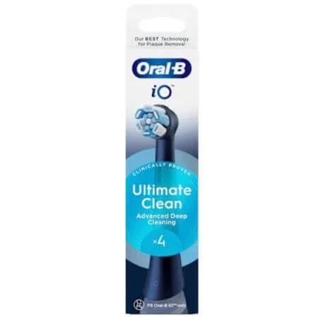 Rezerve negre pentru periuta de dinti electrica iO Ultimate Clean, 4 bucati, Oral-B — preț și oferte