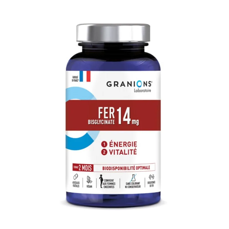 LGN Fier bisglicinat 14 mg, 60 capsule vegetale – Granions — preț și oferte