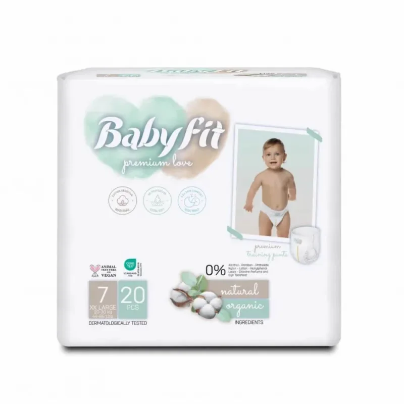 Scutece tip chilot, Nr. 7, 20-30 kg, 20 buc, Babyfit — preț și oferte