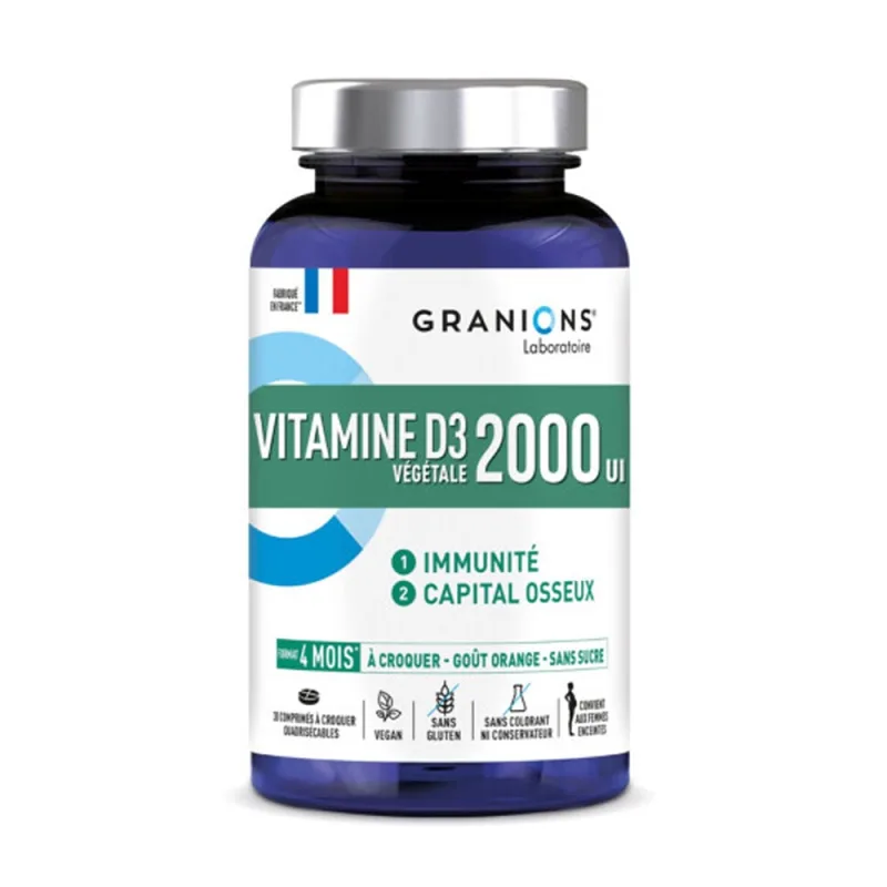 LGN Vitamine D3 2000 UI masticabila, 30 comprimate – Granions — preț și oferte