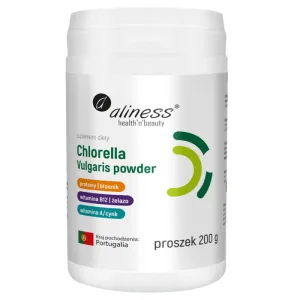 Aliness Chlorella Vulgaris pulbere, 200 g