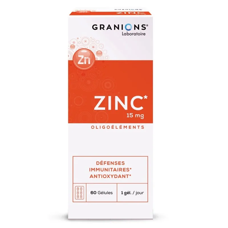 LGN Zinc Gluconat 15 mg 60 capsule, Granions — preț și oferte