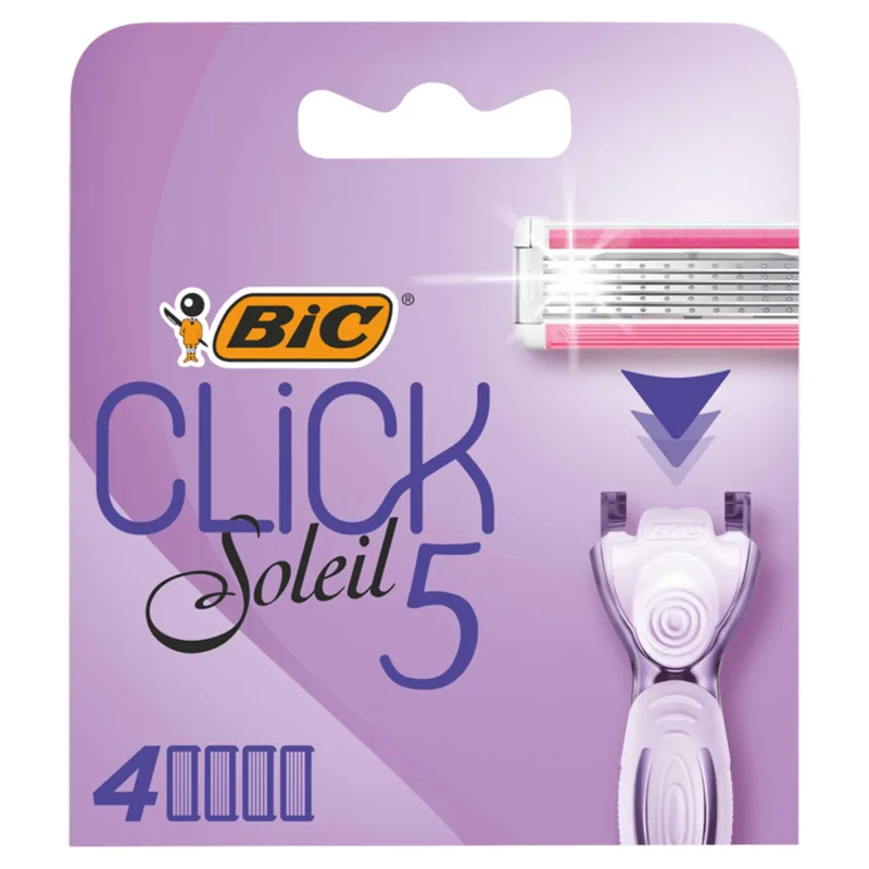 BIC Click 5 Soleil, schimb cartușe, 4 bucăți — preț și oferte