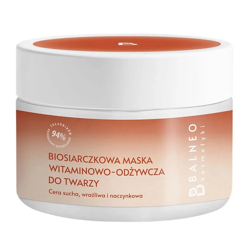 Balneokosmetics, mască de față biosulfurată cu vitamine și nutritivă, 150 ml Balnea — preț și oferte