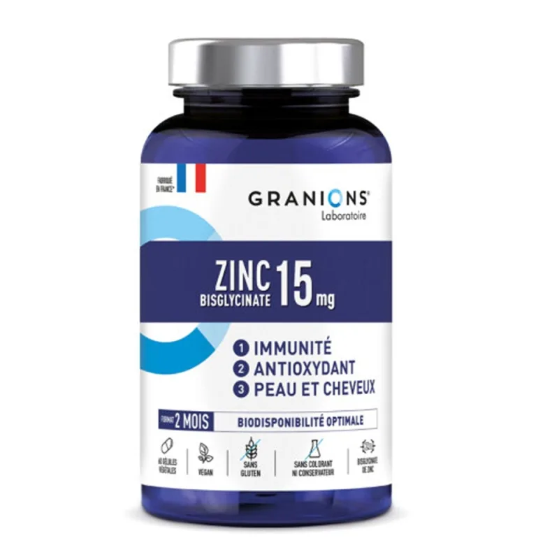 LGN Zinc Bisglycinate 15 mg 60 capsule vegetale, Granions — preț și oferte