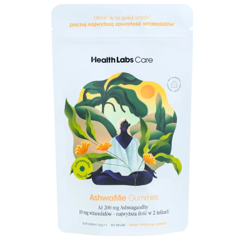 Health Labs AshwaMe Gummies, boabe de jeleu, 60 bucăți — preț și oferte