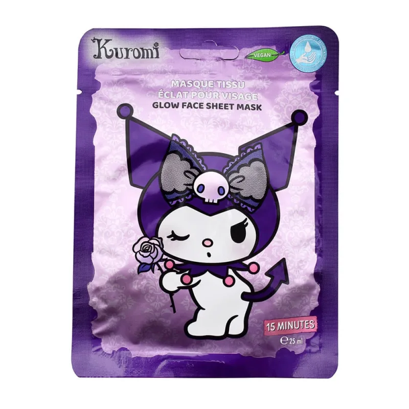Masca de fata stralucitoare Hello Kitty Kuromi, 25 ml, Take Care — preț și oferte