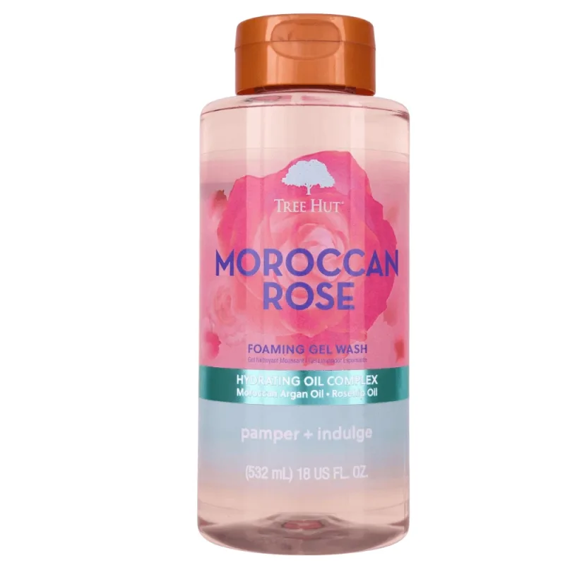 Gel de dus, Moroccan Rose, 532 ml, Tree Hut — preț și oferte