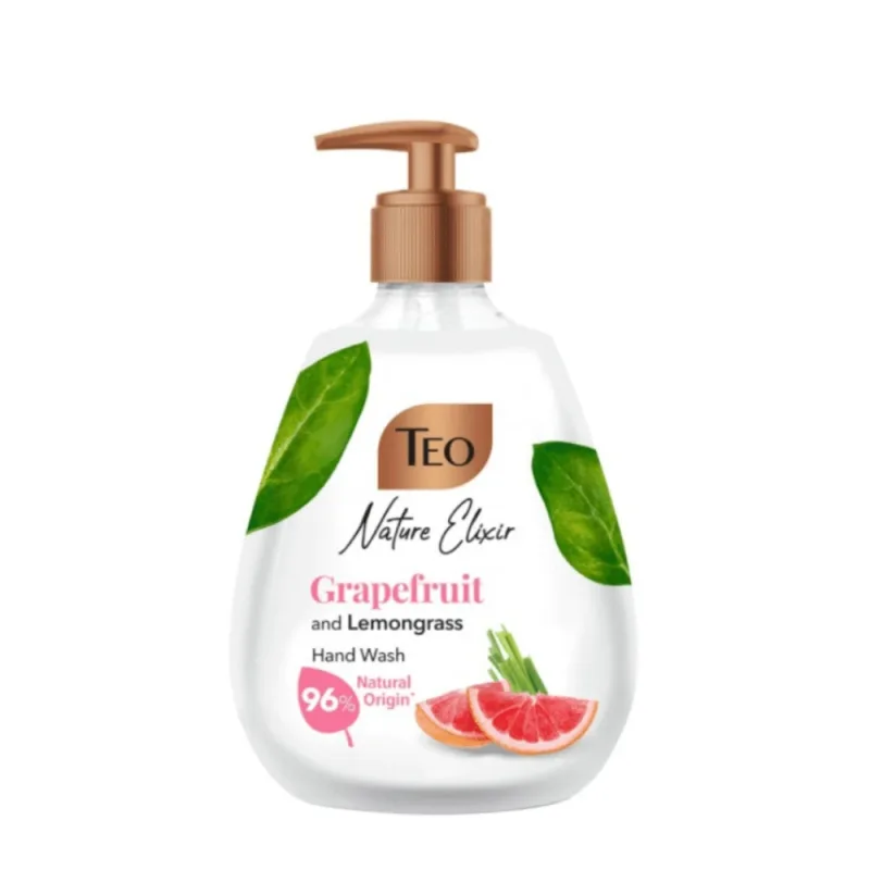 Sapun lichid Nature Elixir, Pink Grapefruit & LemonGrass, 400 ml, Teo — preț și oferte