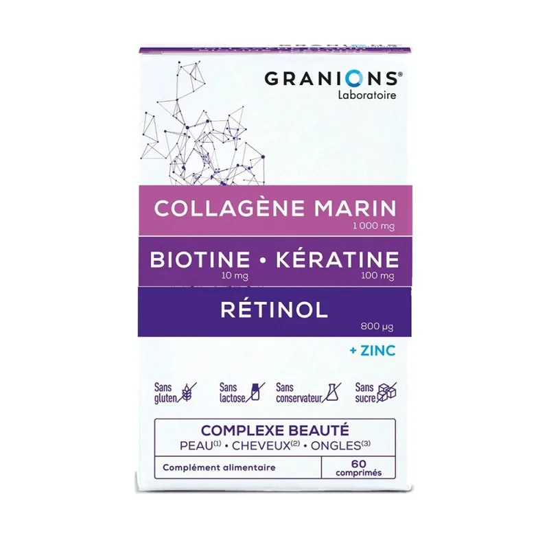 Granions Complexe Beaute – Piele, Par, Unghii 60 comprimate — preț și oferte