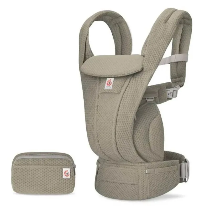 Marsupiu Omni Deluxe Mesh, Soft Olive, Ergoaby — preț și oferte