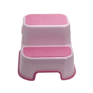 Inaltator pentru toaleta anti-derapant cu 2 trepte, Roz, Bebe Royal