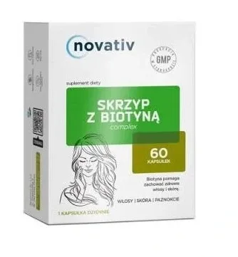 Novativ Coada calului cu complex de biotină, 60 capsule — preț și oferte