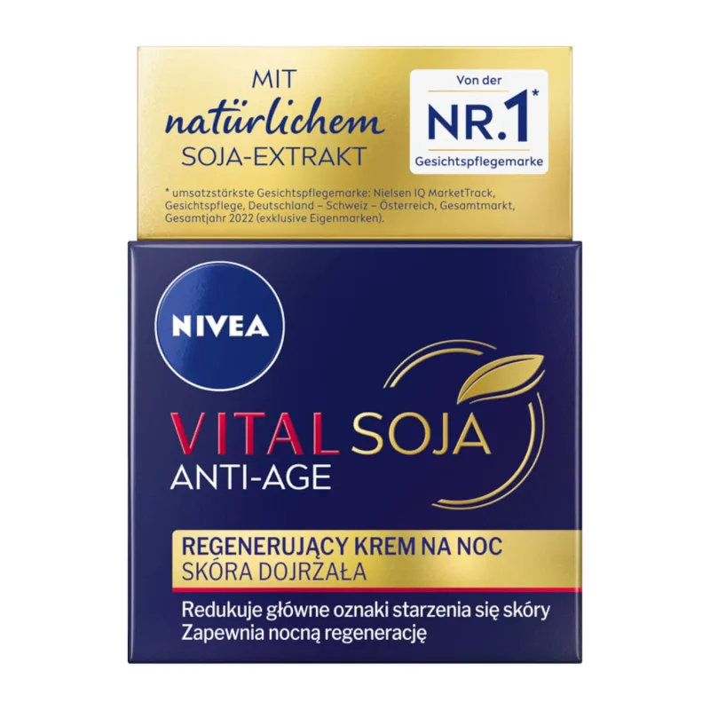 Nivea Vital Soy Anti-Age, cremă de noapte regenerantă, piele matură, 50 ml — preț și oferte