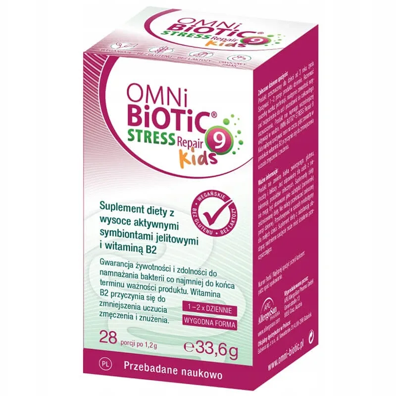 OmniBiotic Stress Repair 9 Kids, de la 3 ani, 28 pliculețe Institut AllergoSan — preț și oferte
