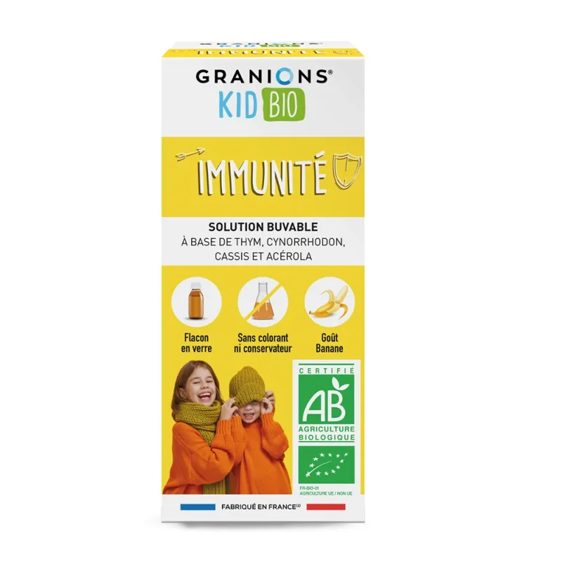 Granions LGN Kid Bio Immunite Banana, 125 ml – Sirop copii — preț și oferte