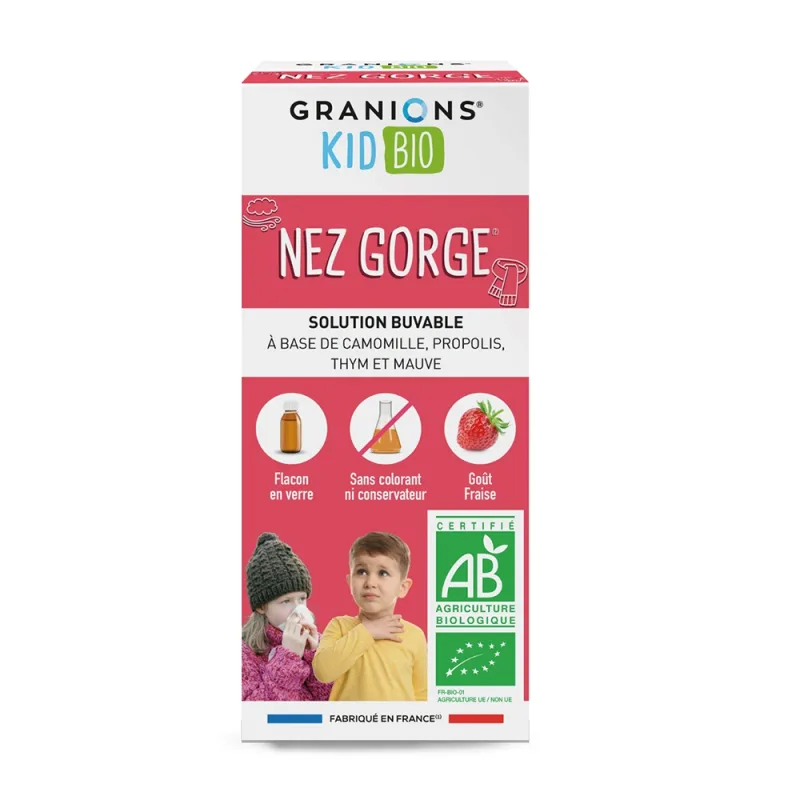Granions LGN Kid Bio Nas-Gat Capsuni, 125 ml – Sirop copii — preț și oferte