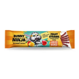 Paie de fructe Bunny Ninja, gustare de fructe, măr-mango, 16 g