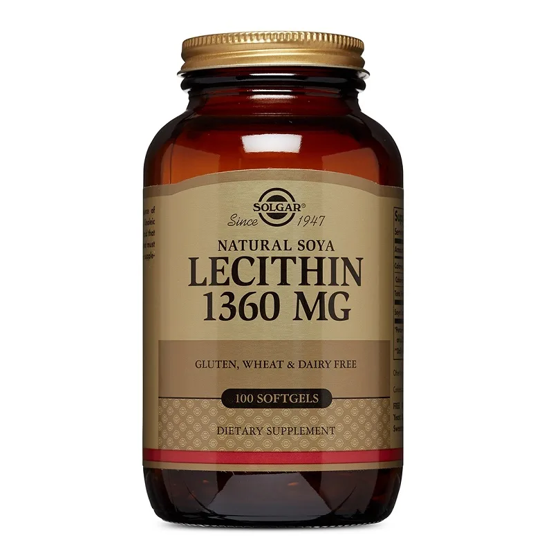 Lecitina din soia 1360 mg, 100 capsule, Solgar — preț și oferte