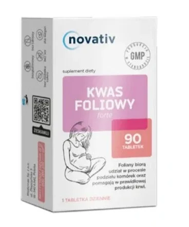 Novativ Folic Acid Forte, 90 comprimate — preț și oferte