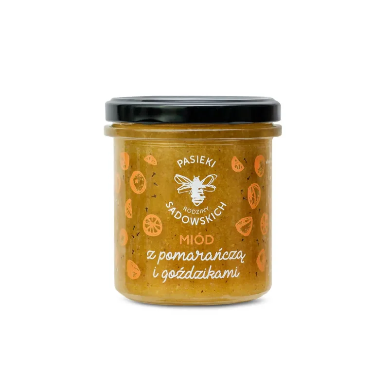 Sadowski Family Apiaries, miere cu portocale și cuișoare, 430 g Pasieki Rodziny Sadowskich — preț și oferte