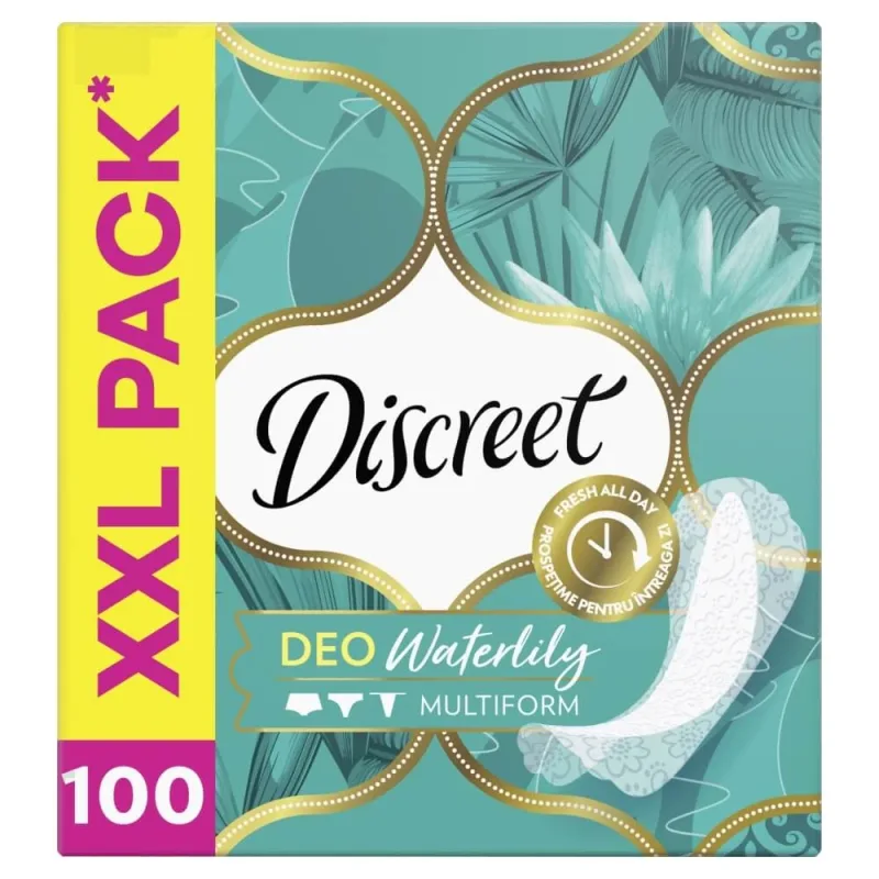 Discreet DEO Multiform, tampoane sanitare respirabile, nufăr, 100 buc — preț și oferte