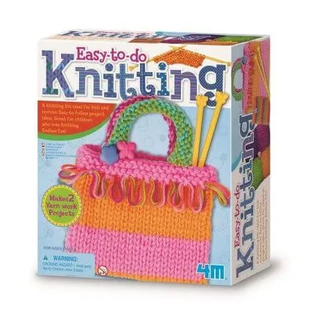 Kit de tricotat pentru copii usor de facut, 4M — preț și oferte