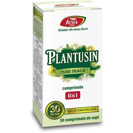Plantusin Tuse Seaca R61, 30 comprimate de supt, Fares — preț și oferte