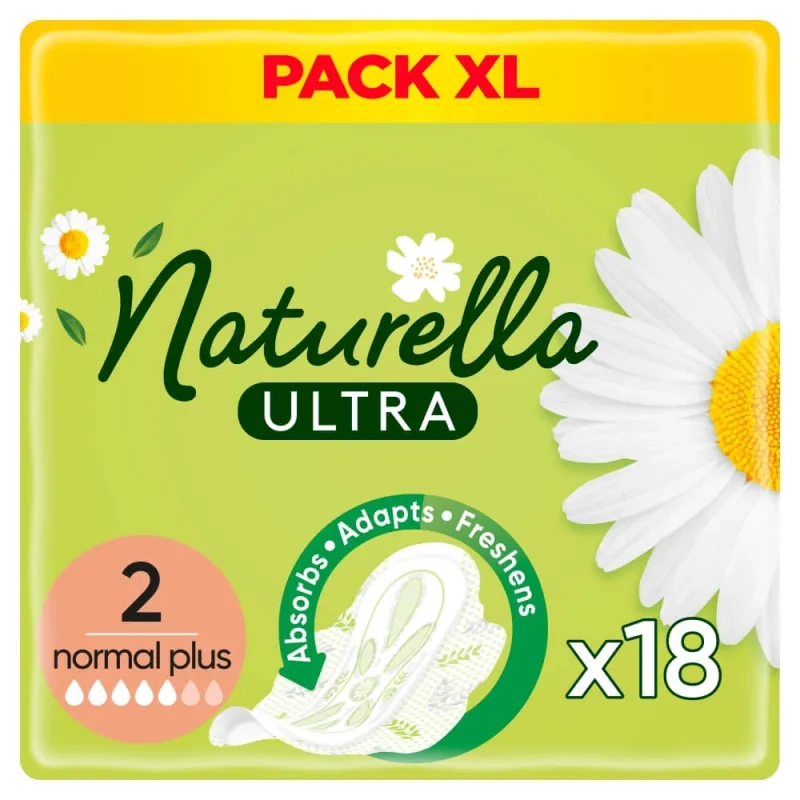 Naturella Ultra, șervețele sanitare cu aripi, Normal plus, 18 buc Naturelle — preț și oferte