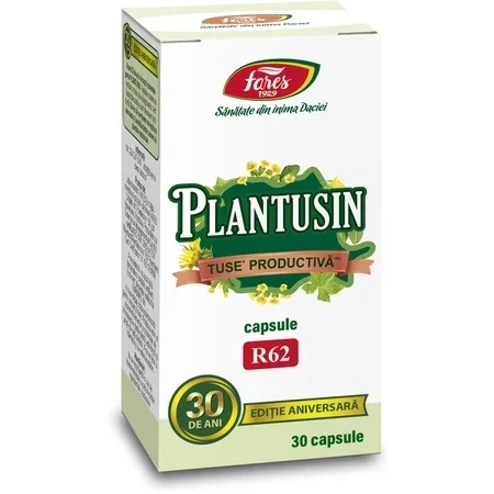 Plantusin Tuse Productiva R62, 30 capsule, Fares — preț și oferte